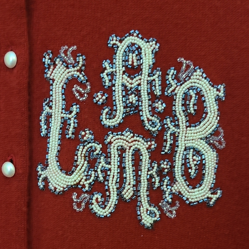 Vintage L.A.M.B. Beaded Cardigan - Picture 7 of 14